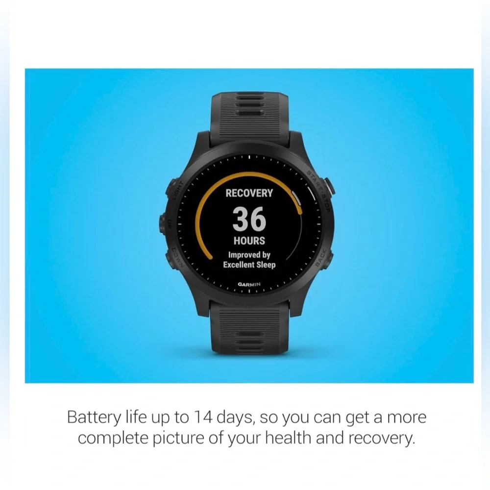 Garmin Forerunner 945, Premium GPS Running/Triathlon Smartwatch, Black